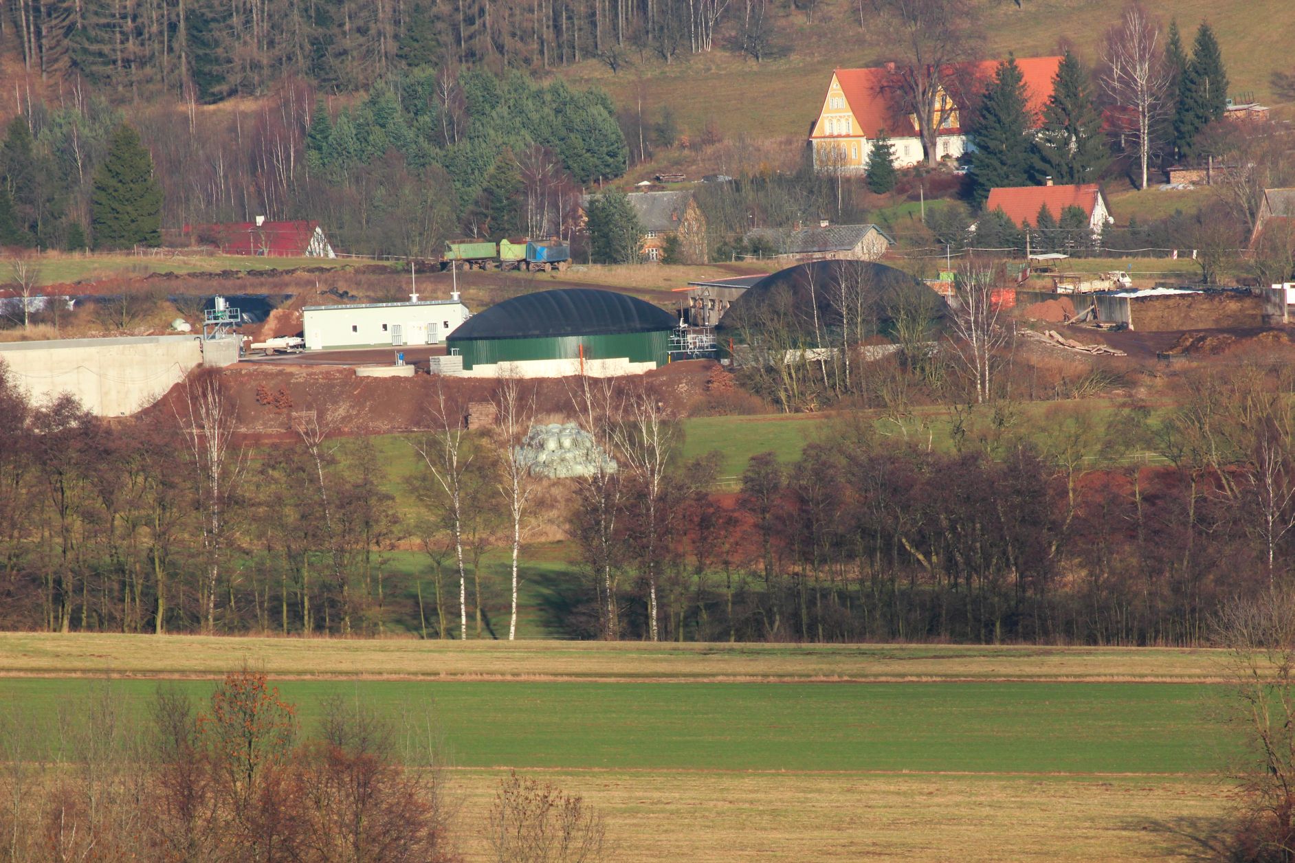 Bioplynová stanice v Heřmánkovicích