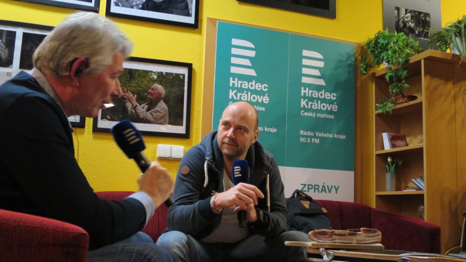 Petr Horký hostem Petra Voldána v radioklubu Českého rozhlasu Hradec Králové