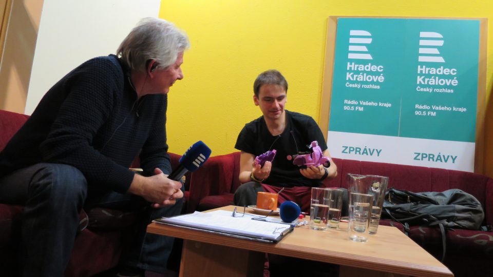 Petr Voldán a Petr Jan Juračka v rozhlasovém klubu