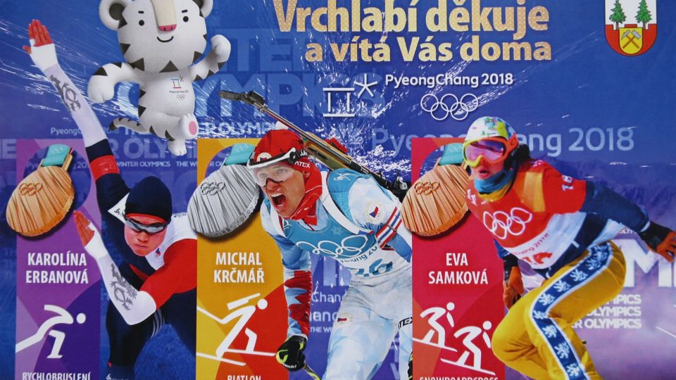 Vrchlabí přivítalo úspěšné olympioniky, své rodáky