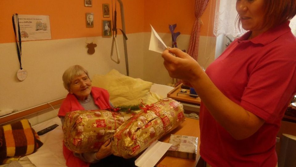 Paní Libuše v Domově důchodců v Lamperticích na Trutnovsku
