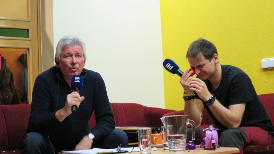 Petr Voldán a Petr Jan Juračka v rozhlasovém klubu