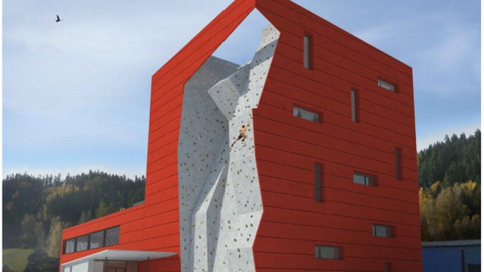 Zahájení stavby unikátního lezeckého polygonu ve Velkém Poříčí - vizualizace 