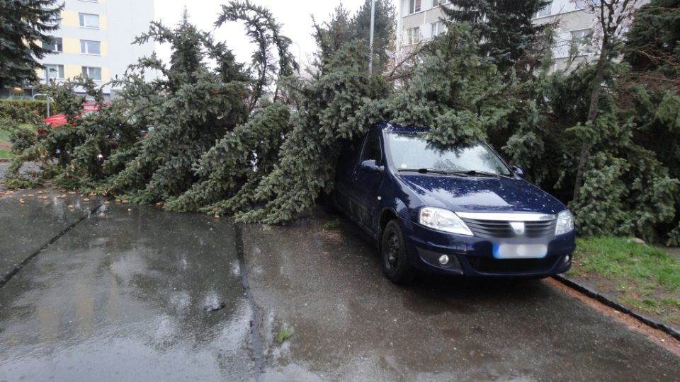 Vítr lámal stromy a ničil střechy. Nejvíc práce měli hasiči na Náchodsku a Hradecku