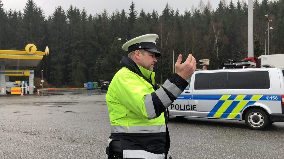 Dopravní policista během pracovního dne