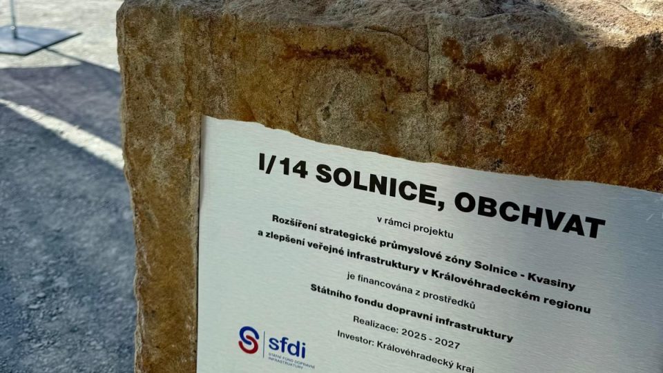 Královéhradecký kraj zahájil stavbu obchvatu Solnice na Rychnovsku
