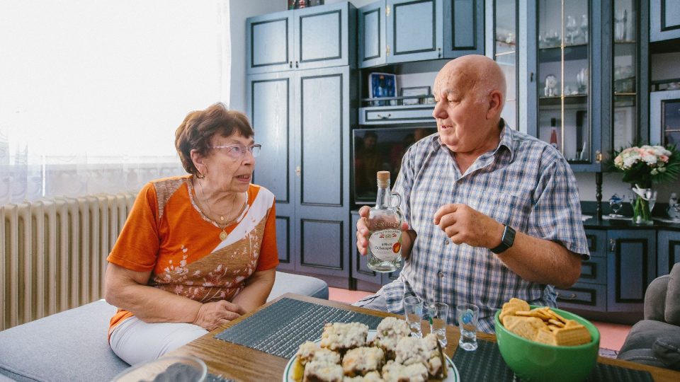 Anežka a Jaroslav Mikešovi nám připravili pohoštění