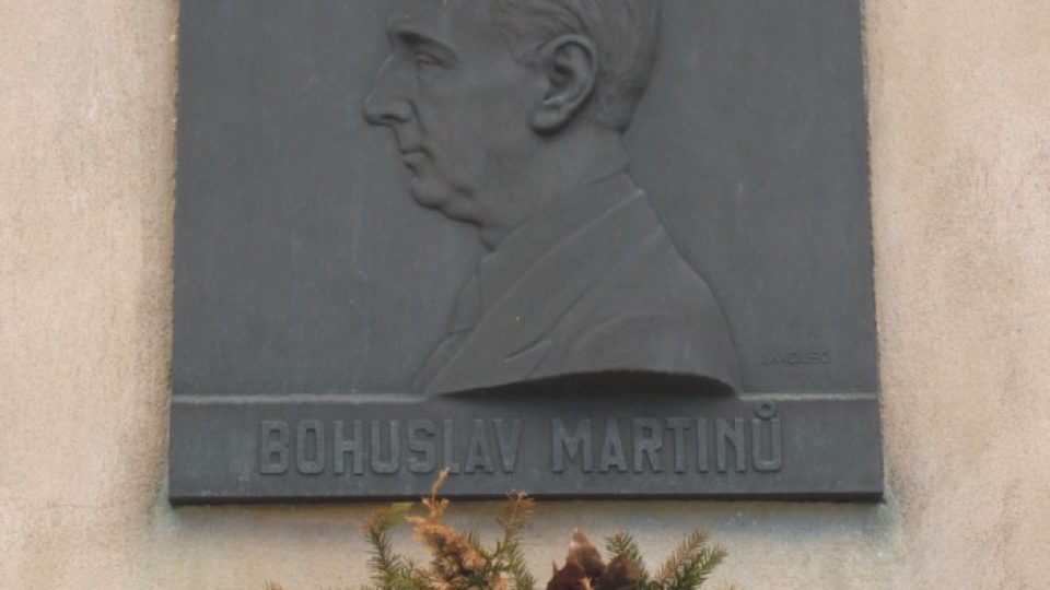 Pamětní deska na rodném místě Bohuslava Martinů