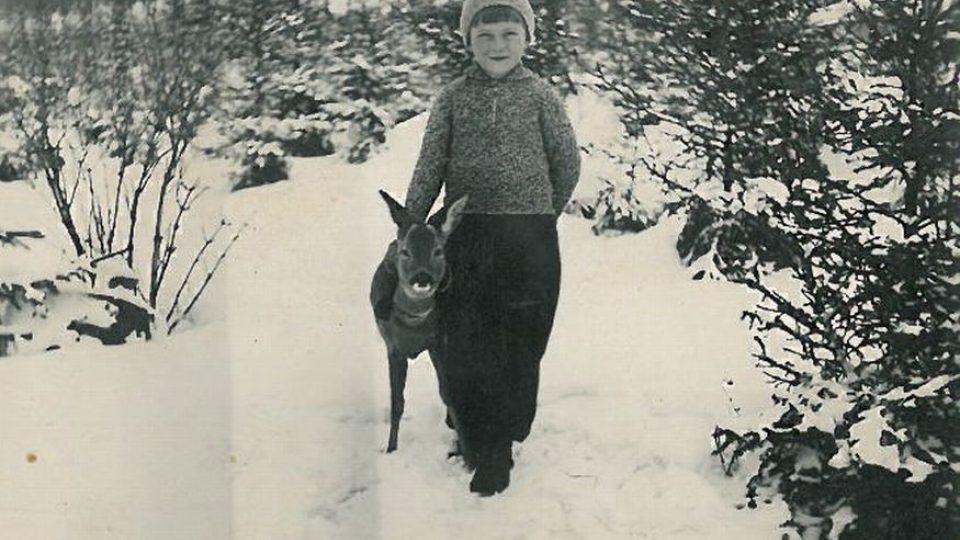 Jiří Bachtík (*1928) vyrůstal v Harrachově a jeho otec pracoval v lese, tak se není čemu divit, že se malý Jiřík odmalička pohyboval mezi myslivci, dřevaři atd. a dokonce se přátelil i se srnami