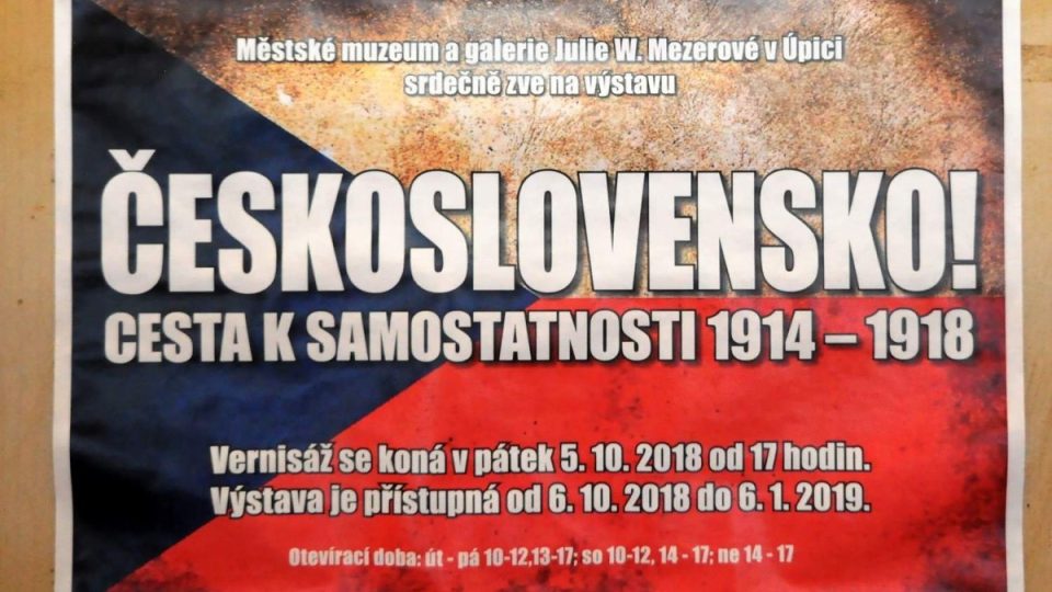 Z výstavy ČESKOSLOVENSKO! Cesta k samostatnosti 1914 - 1918