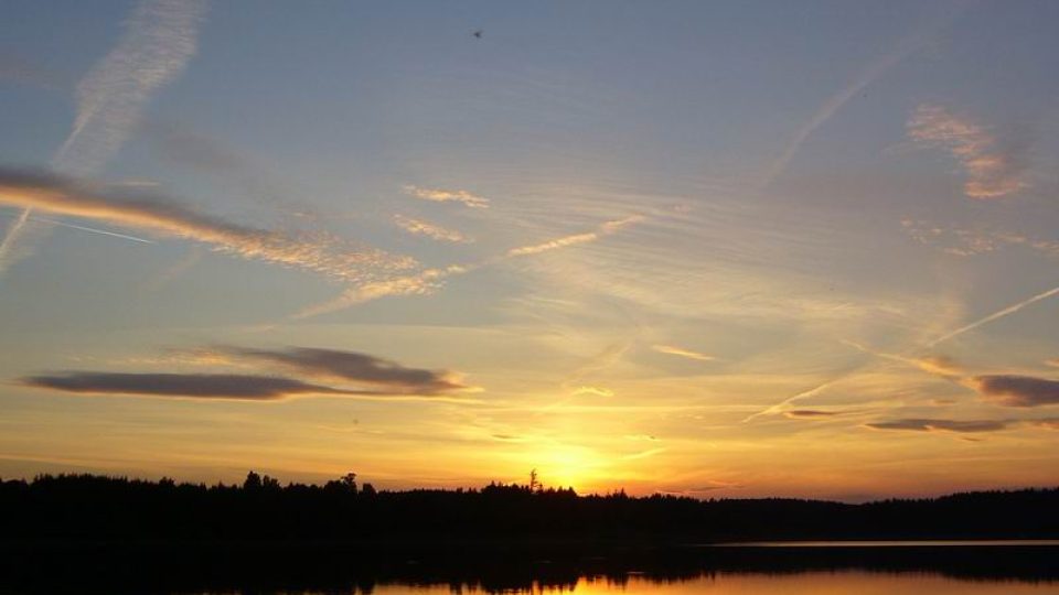 Astrofotograf na rybách na Seči