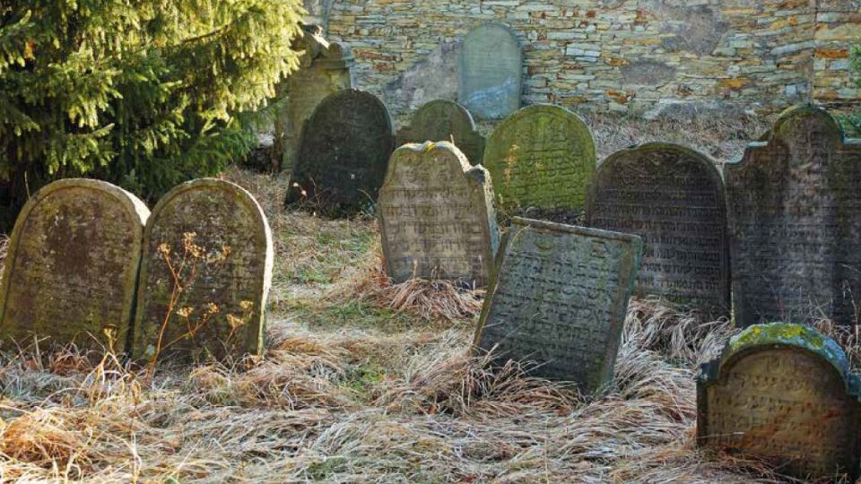 Stará část židovského hřbitova v Dobrušce