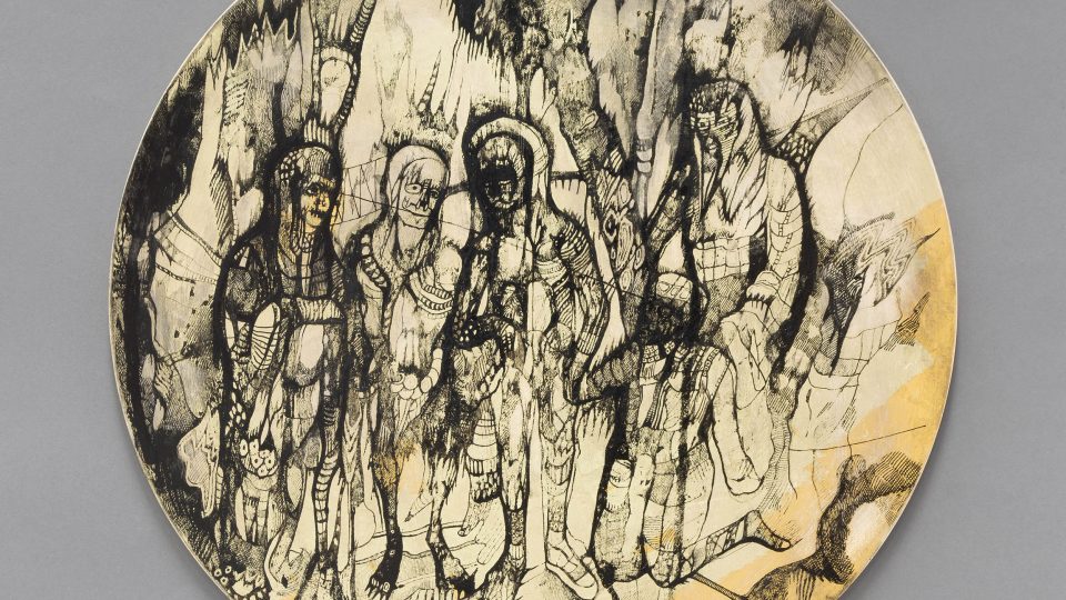 Josef Zlamal - Obraz s názvem Naděje na pravém plátkovém zlatě je inspirován sbírkou Národní galerie v Praze