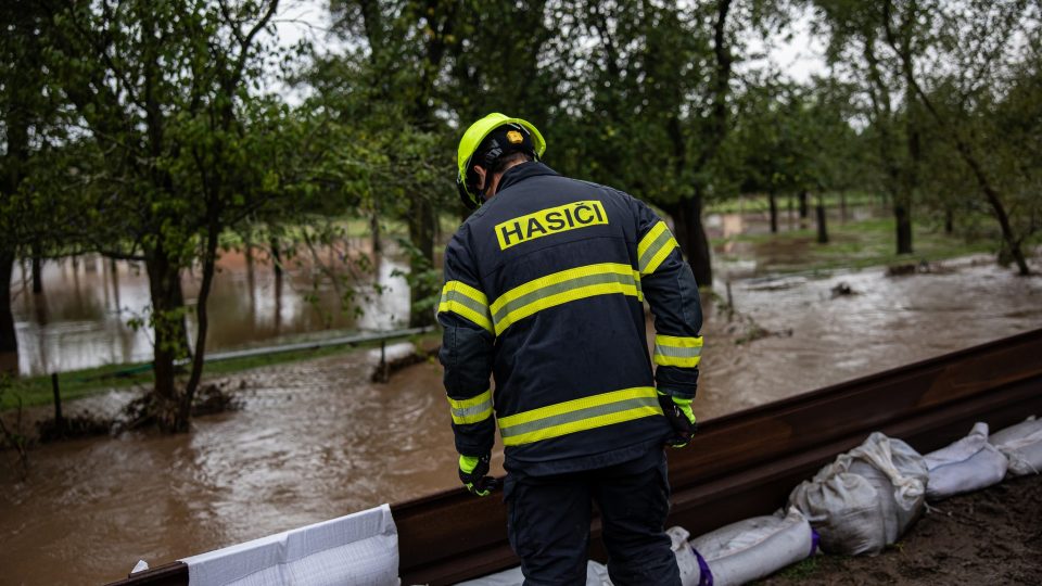 Zásahy hasičů při povodních v Královéhradeckém kraji