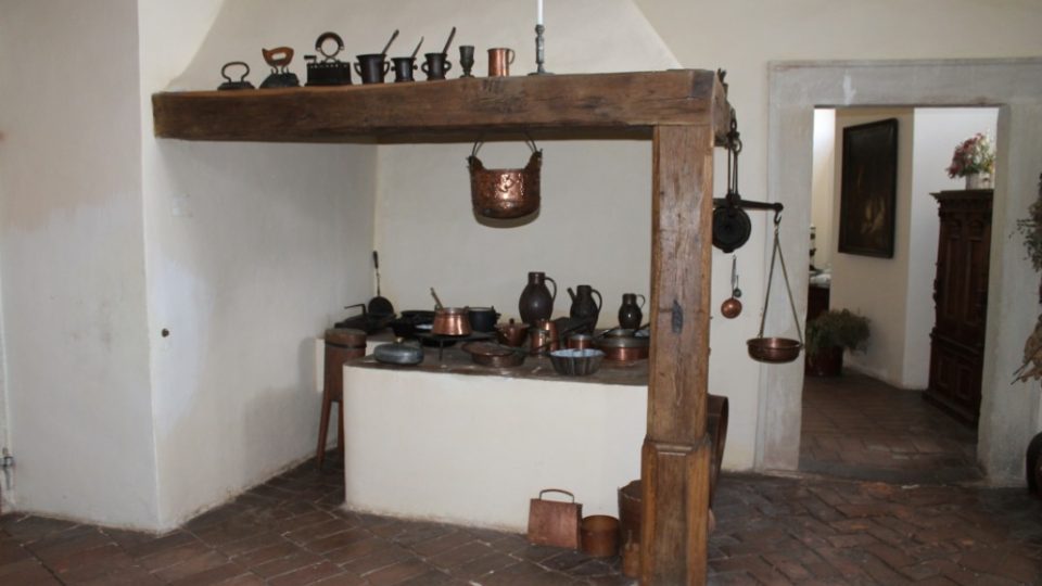 Černá kuchyně na zámku Humprecht
