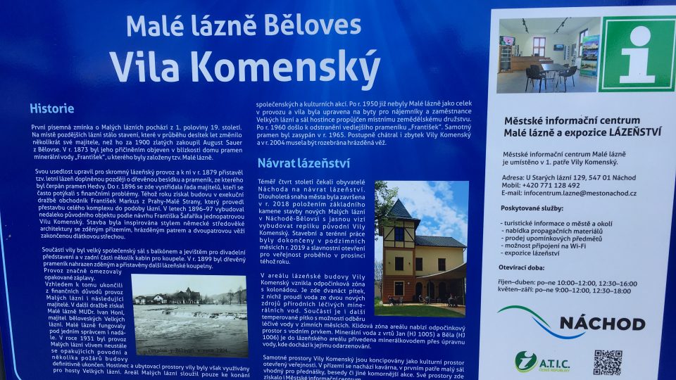 Malé lázně v Náchodě-Bělovsi mají za sebou první letní sezónu