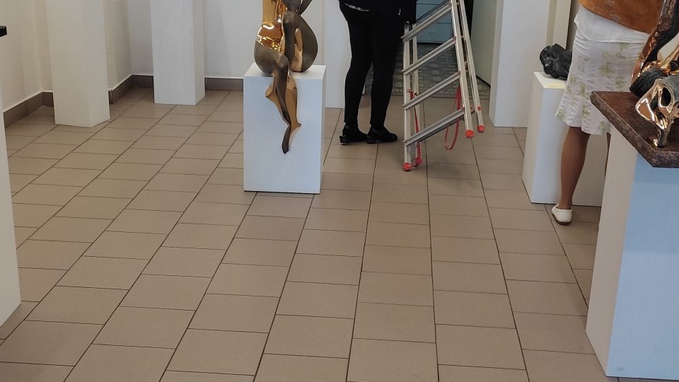 V královéhradecké Galerii Koruna je k vidění výstava předního českého grafika Pavla Sukdoláka a slovenského sochaře Petera Nižňanského
