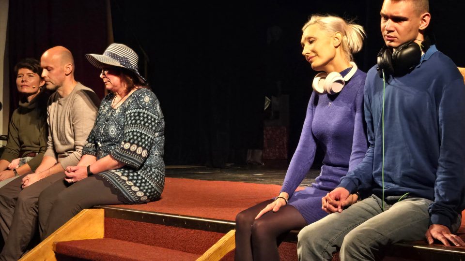 Na benefici Apropo, vpravo Eva a Filip Karausovi