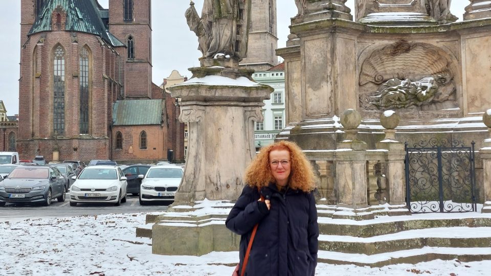 Ohňostroj historie - pro Janu Portykovou je Velké náměstí v Hradci Králové  jedním z důležitých míst v životě