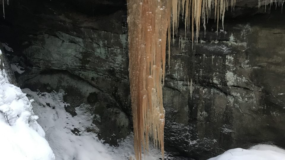 Pulčínské ledopády se nacházejí ve vzácné přírodní rezervaci