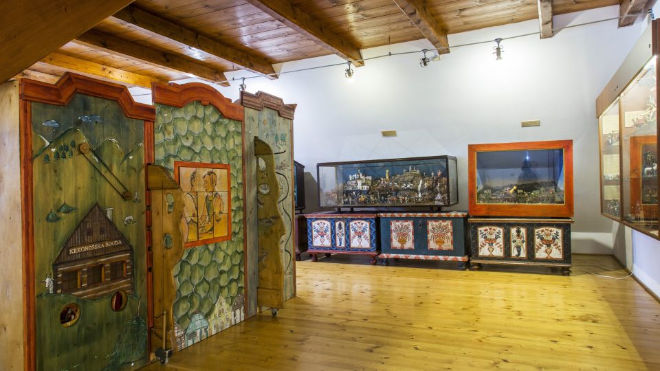 Krkonošské muzeum ve Vrchlabí - Čtyři historické domky - expozice betlémů