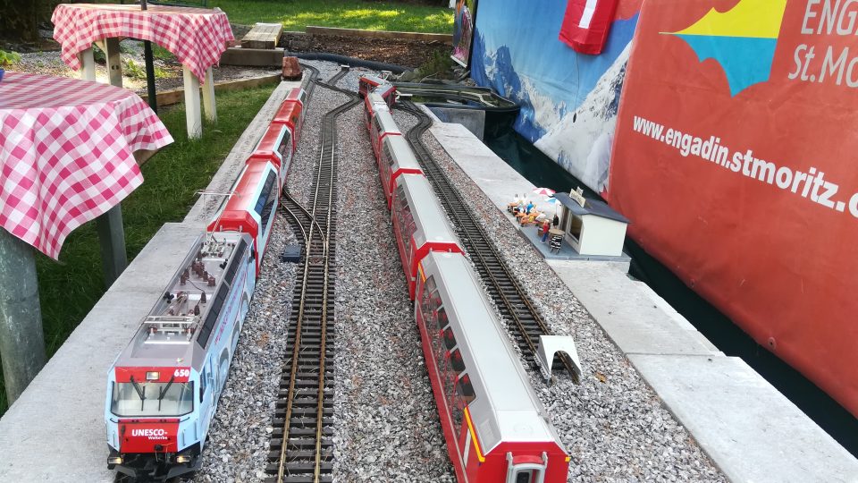 Malou Albulu, repliku nejkrásnější železnice na světě, najdete v podzámčí chlumecké Karlovy koruny