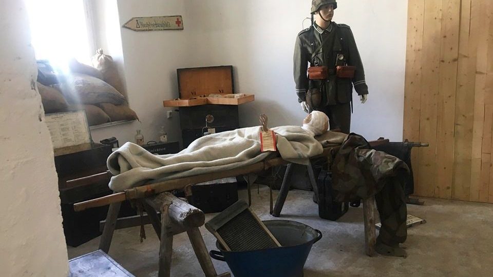Expozice vojenského lékařství v pevnosti Josefov