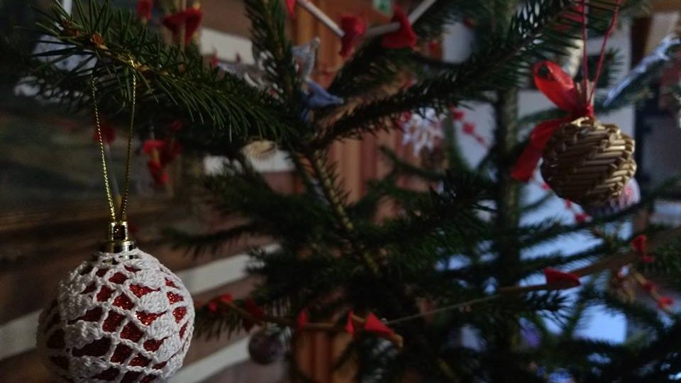 Vánočně vyzdobený Podorlický skanzen Krňovice
