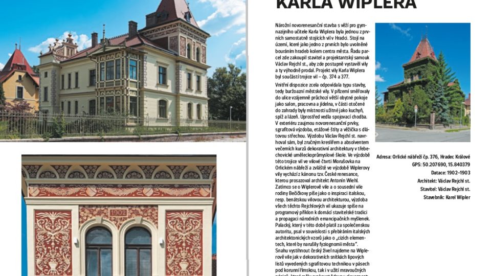 Ukázka z knihy Ladislava Zikmunda Lendera: Vily a rodinné domy v Hradci Králové