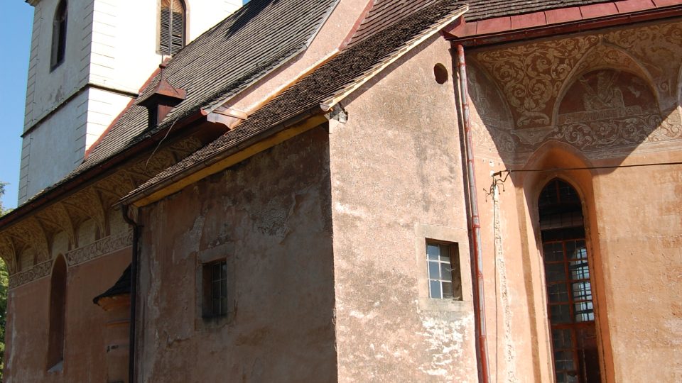 Dolní Olešnice, opravy v areálu kostela sv. Jakuba