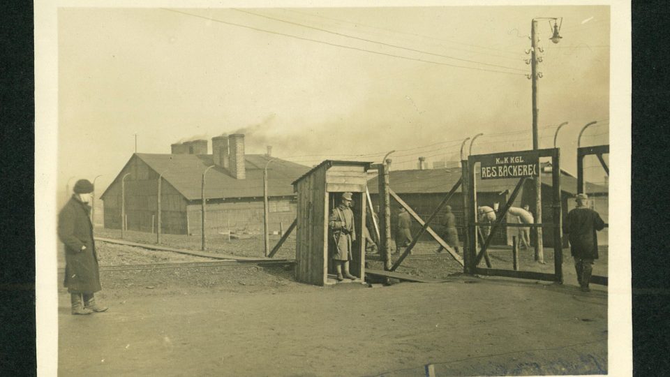 Fotografie ze zajateckého tábora z 1. světové války u Martínkovic na Broumovsku - Backerei - Ansicht