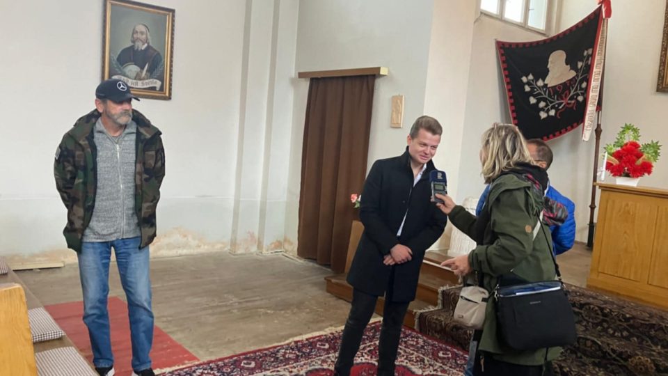 Z natáčení Návštěvy