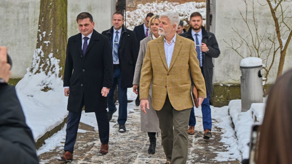 Prezident Petr Pavel v rámci své návštěvy Královéhradeckého kraje zavítal také do Broumova