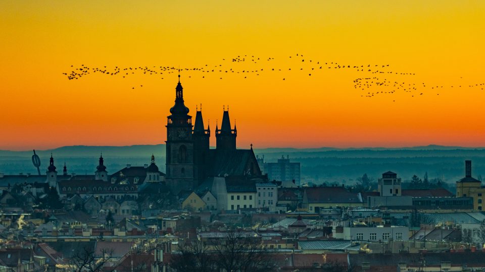 Hradec Králové z balonu