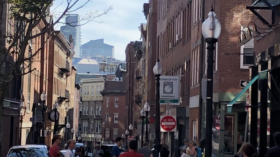 Ulice v americkém Bostonu
