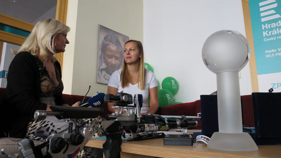Hvězda sportovní střelby Gabriela Vognarová hostem Lady Klokočníkové v rozhlasové kavárně