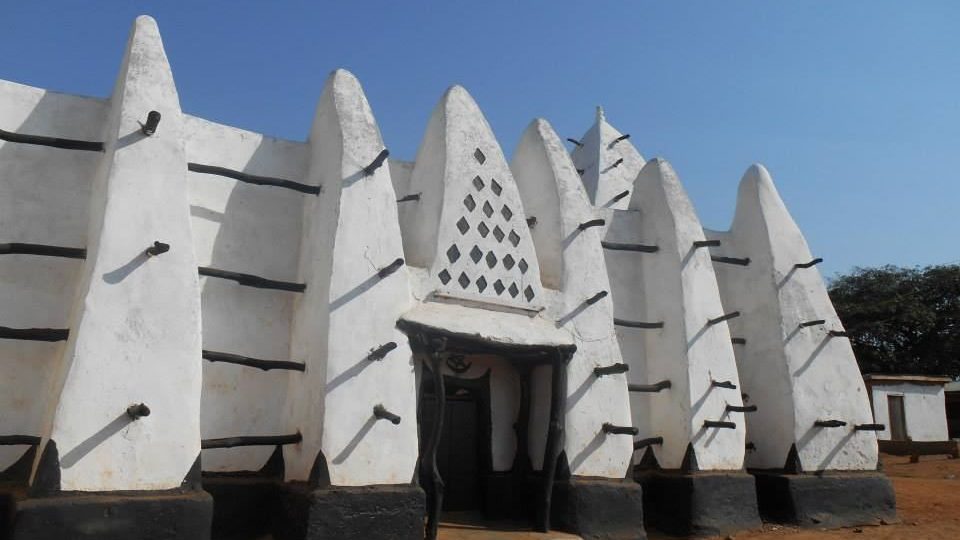 Středověká mešita ve městě Larabanga - Ghana