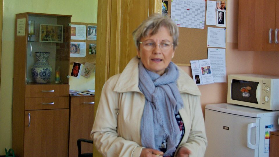 Jana Sieberová v Centru domácí hospicové péče Duha v Hořicích