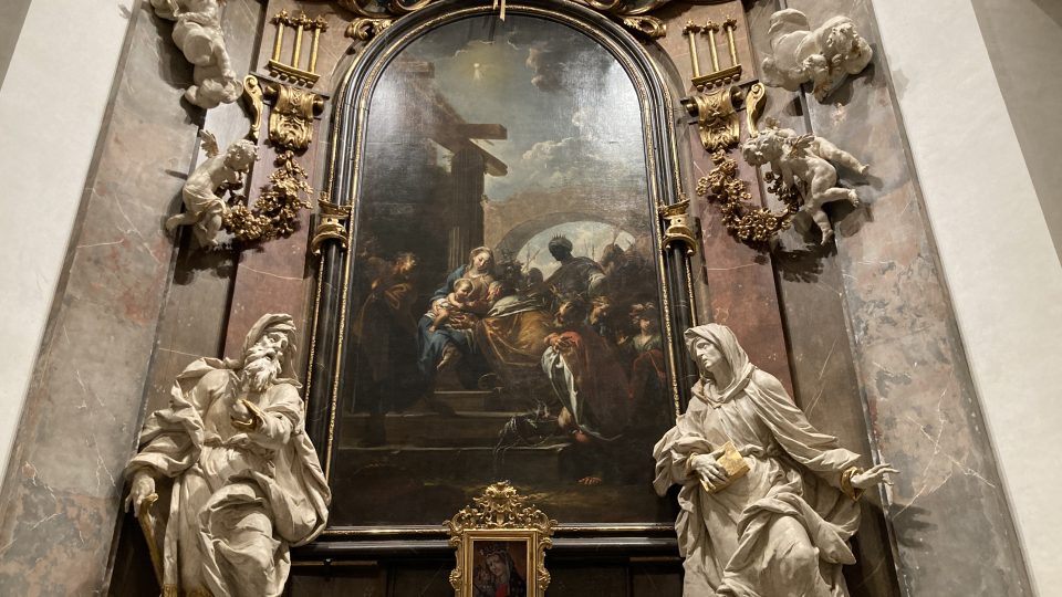 Oltářní obraz Petra Brandla - Klanění Tří králů