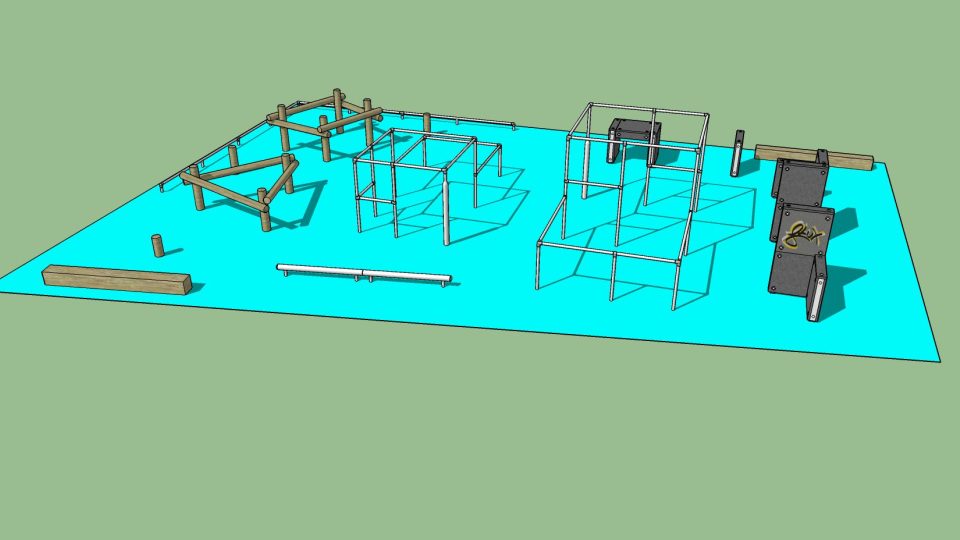 Náhled vizualizace nového parkourového hřiště v Náchodě