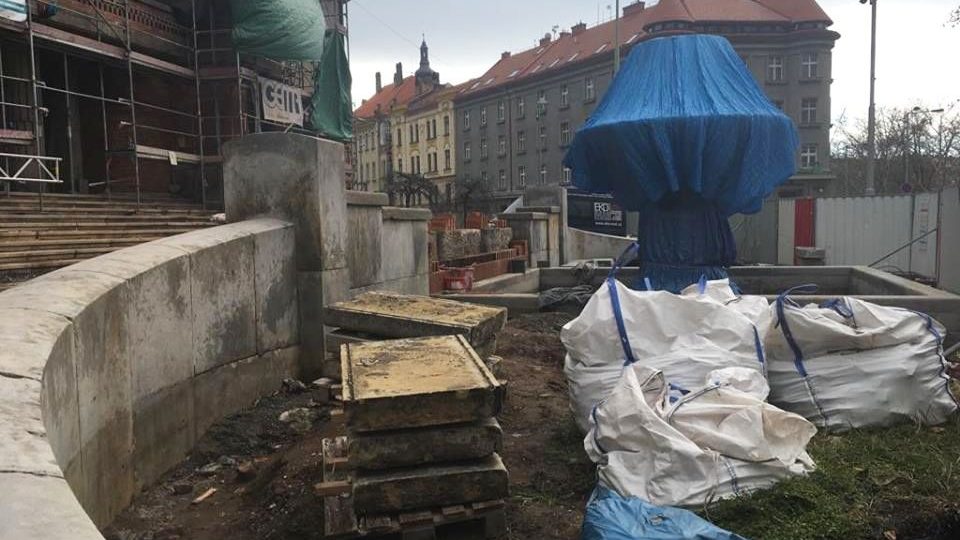 Pokračují práce na rekonstrukci secesní budovy Muzea východních Čech od architekta Jana Kotěry v Hradci Králové
