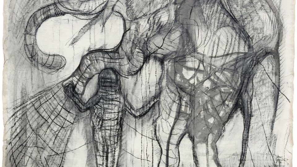 Josef Zlamal - Tančící sloni - obraz plný humoru a nadsázky