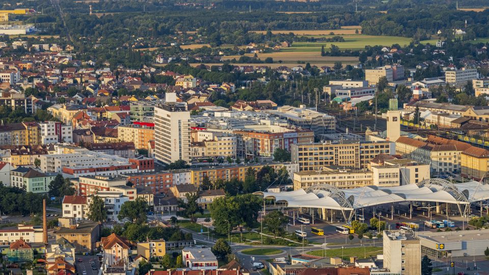 Hradec Králové z balonu