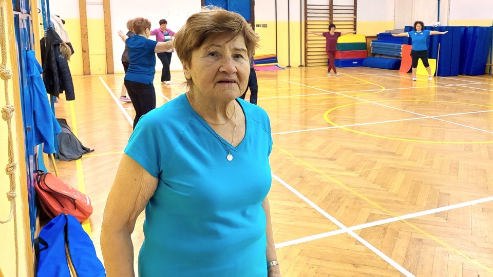 Blažena Bohuňovská chodí cvičit do Sokola třikrát týdně