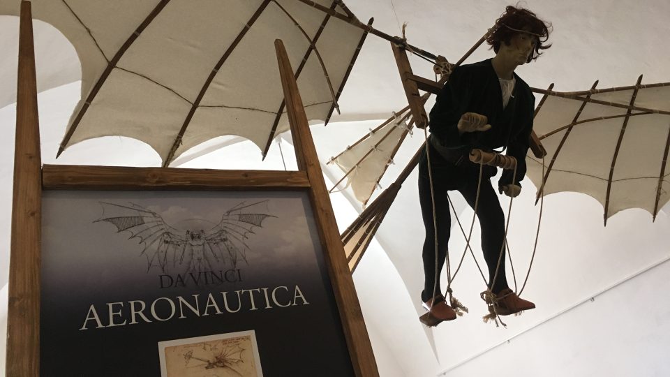 Leonardovy vynálezy létajících strojů rozhýbete na interaktivní výstavě „AERONAUTICA“