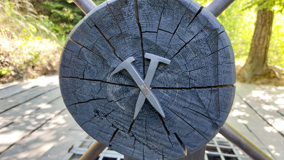 Na hejpánku je starodávný znak horníků | foto: Irena Šarounová, Český rozhlas Na hejpánku je starodávný znak horníků