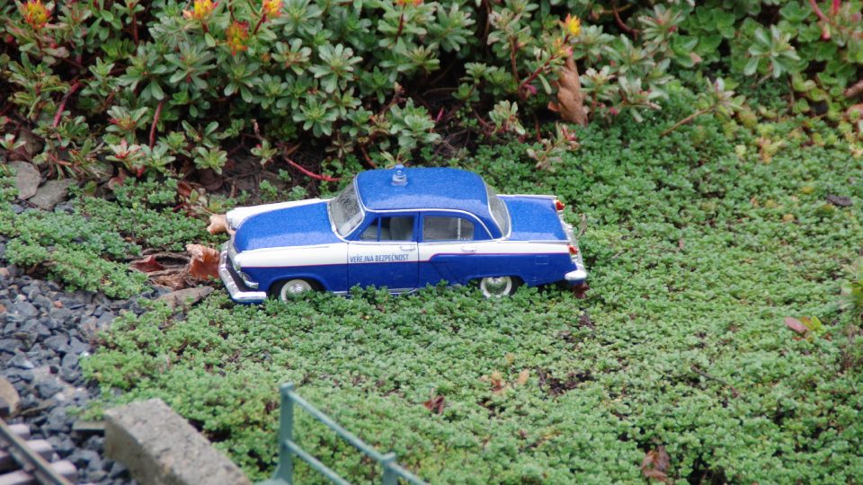 Některé exponáty na železnici jsou v retro stylu | foto: Miroslav Kobza, Český rozhlas Některé exponáty na železnici jsou v retro stylu