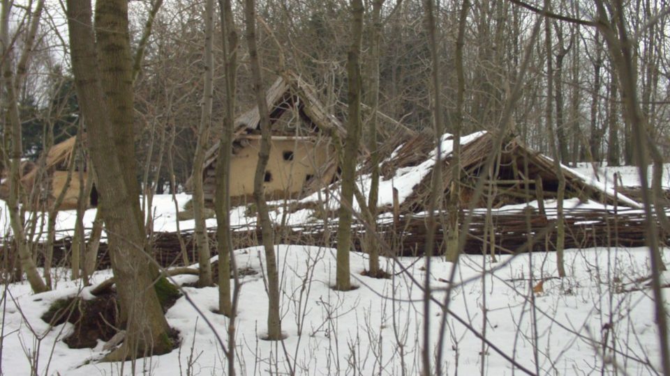 Skanzen Villa Nova v Uhřínově na Rychnovsku je v těchto dnech pod sněhem