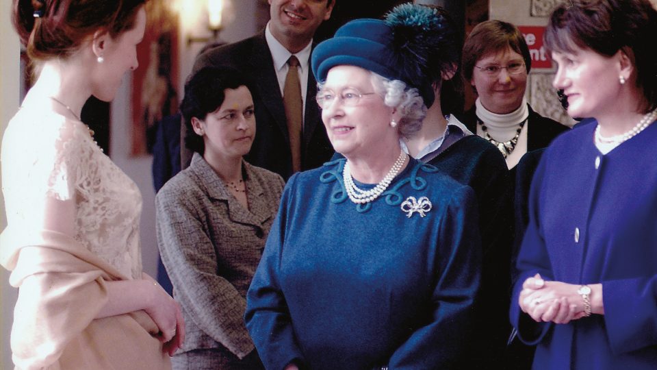 Setkání s královnou Alžbětou II. v Cheltenham Ladye´s College -2004