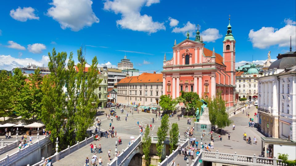 Lublaň - Prešerenovo náměstí